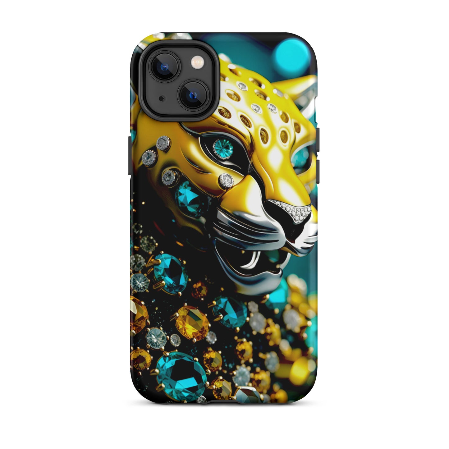 Jaguar Iphone case, yellow and teal Iphine case, Florida Iphone case, Tough Case for iPhone®