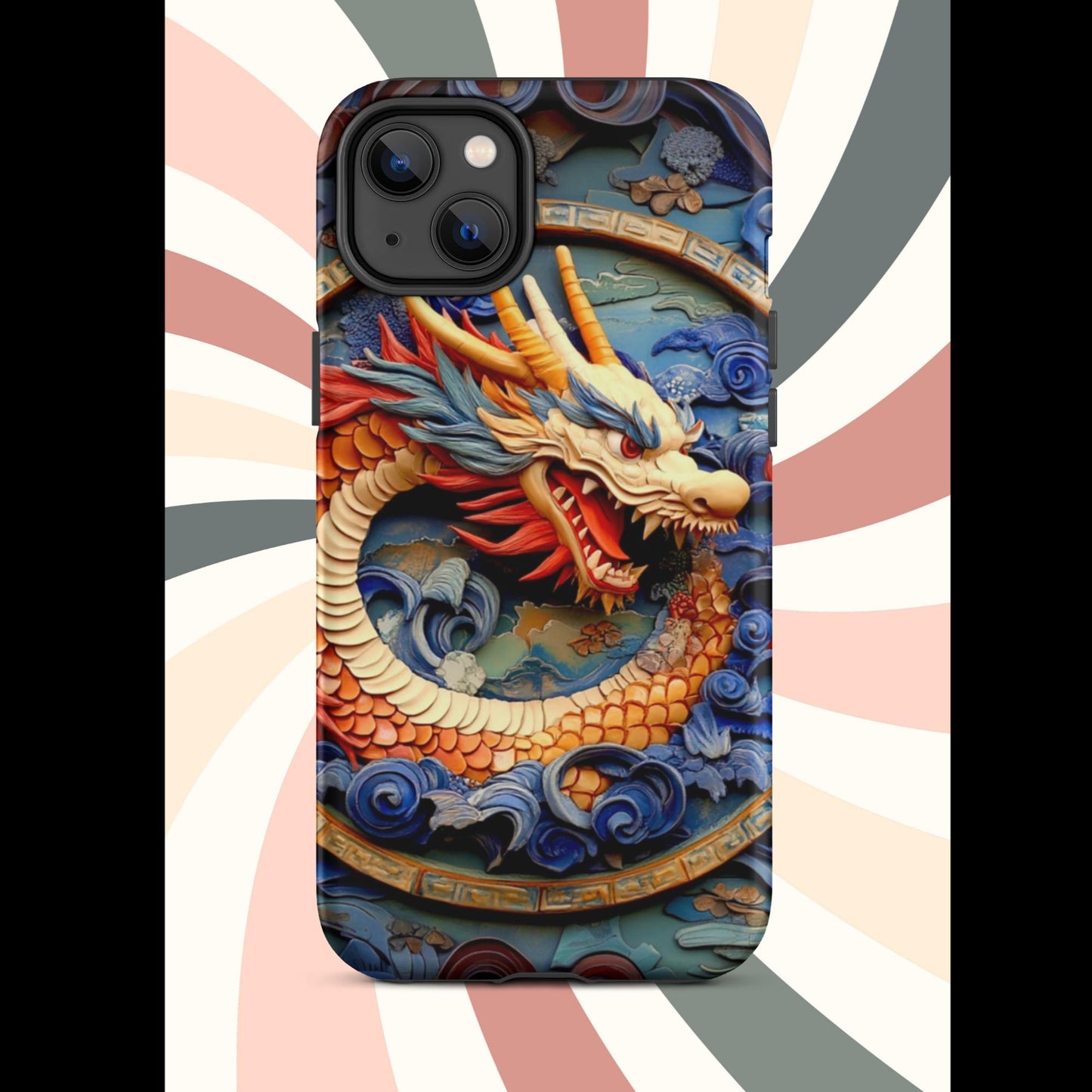 Tough Case for iPhone®, anutcase, Dragon gift, dragon phone case, iphone 15, chinese art, trending phone cases