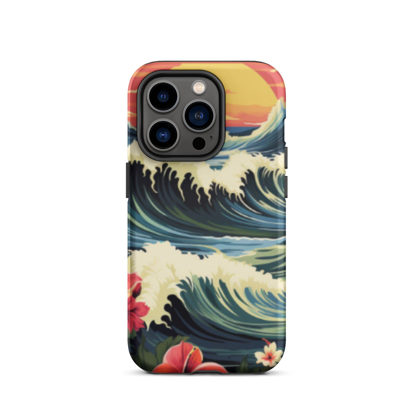 Sunset cell phone cover, Wave cell phone case, Tough Case for iPhone®