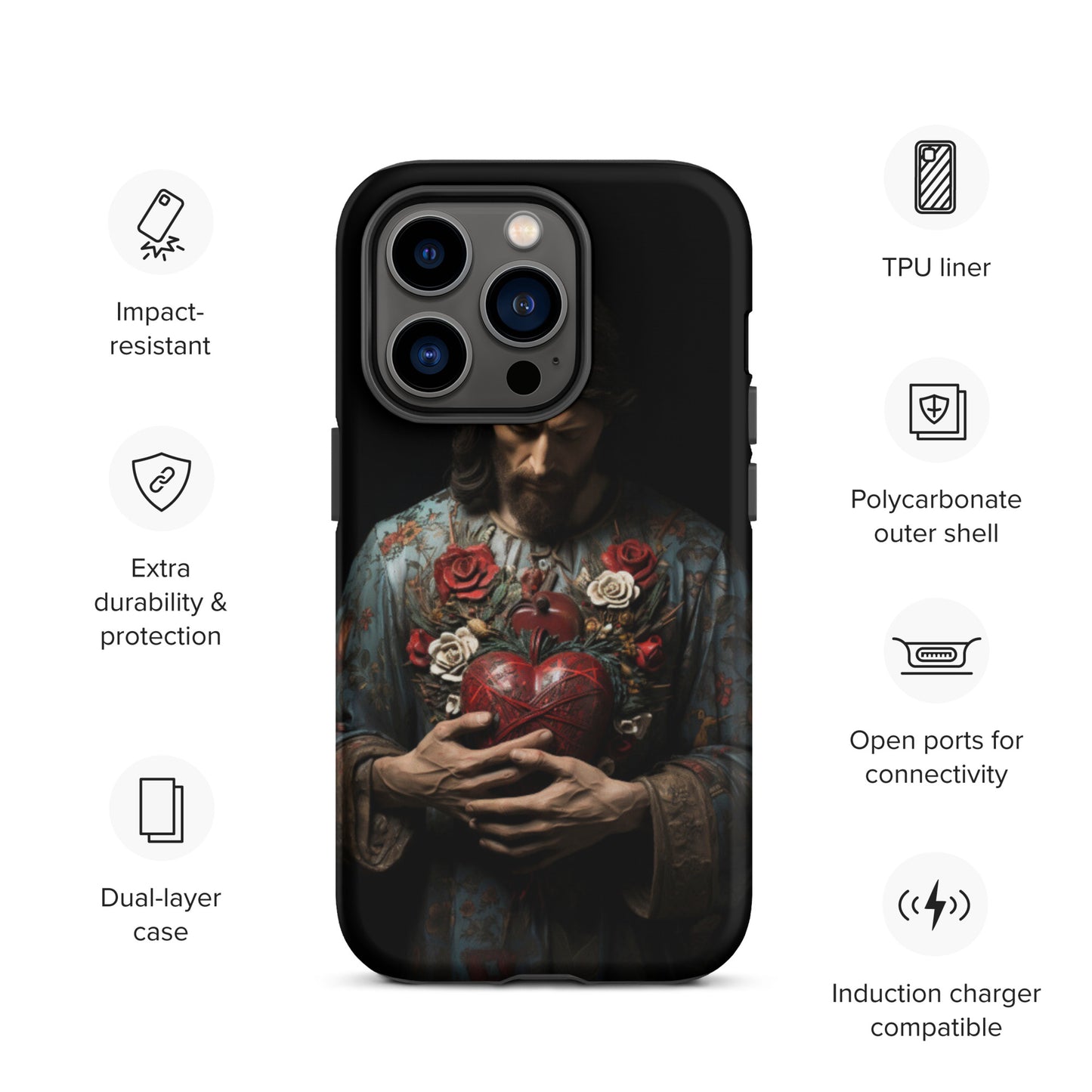 Jesus Tough Case for iPhone®,  Jesus phone case, Easter phone cover, Religious phone case