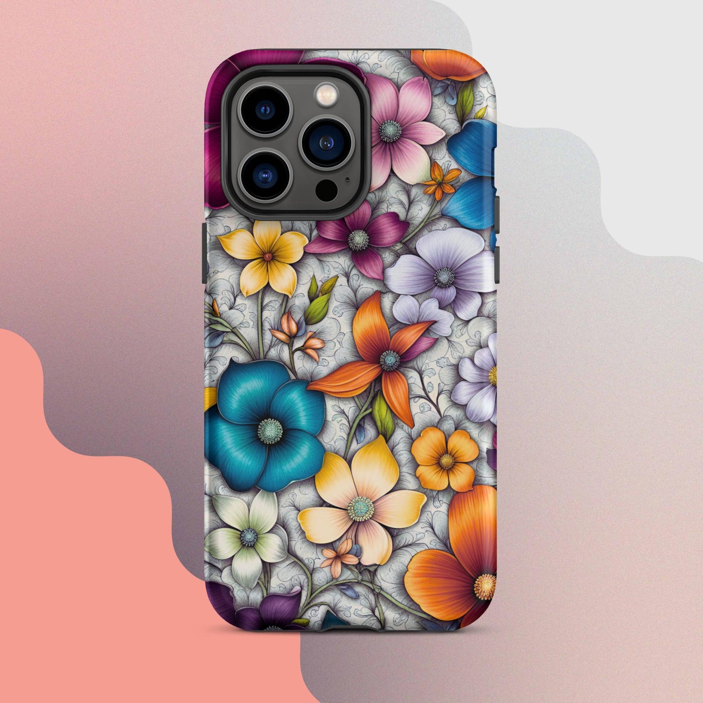 Tough Case for iPhone®, Flower iPhone cell case, Flower Iphone cellular cover