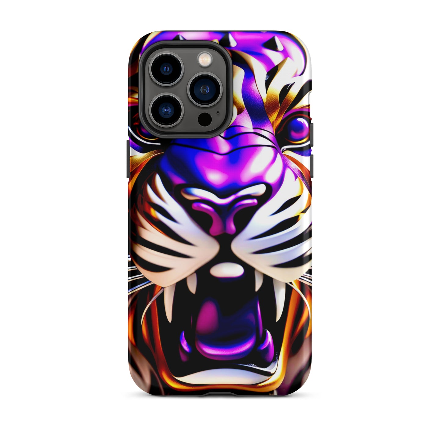 Tiger photos case, New Orleans iPhone case, Louisiana phone case, purple and gold tiger case, Tough Case for iPhone®