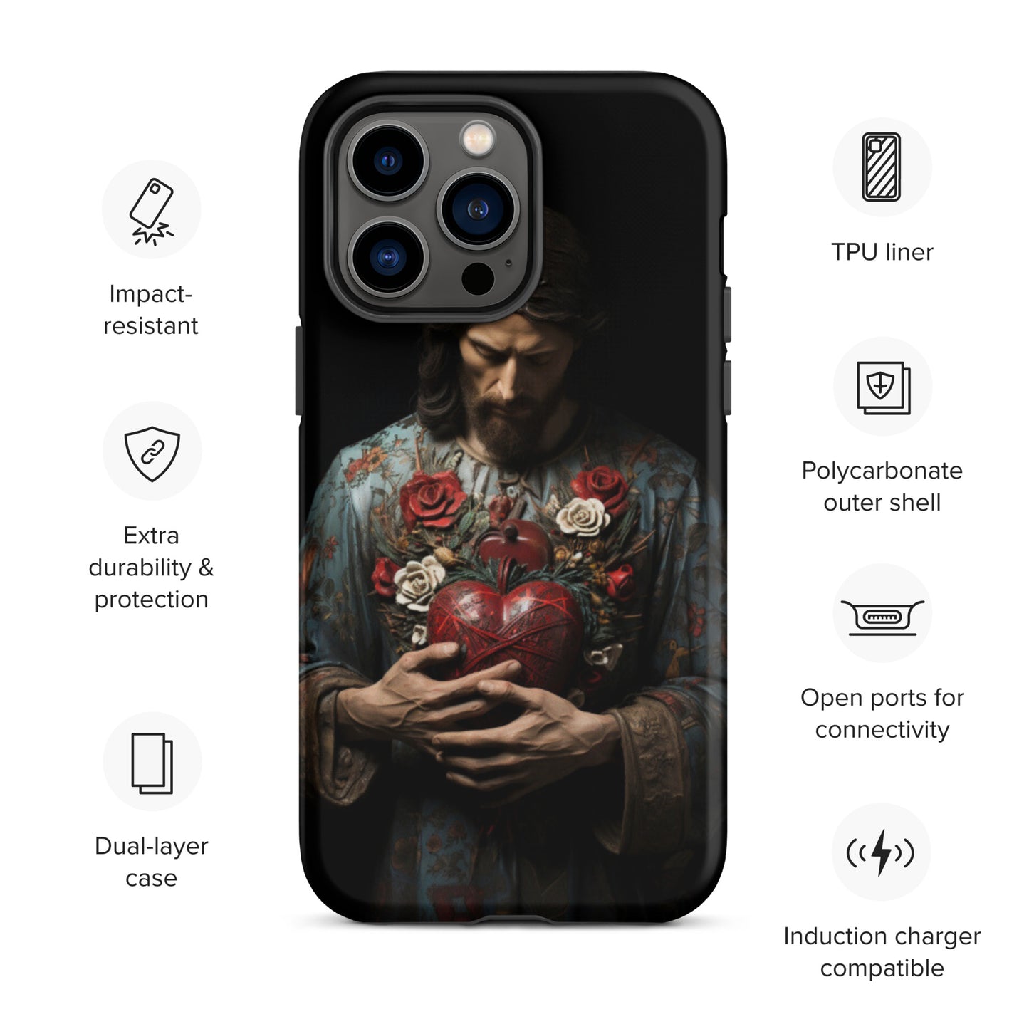 Jesus Tough Case for iPhone®,  Jesus phone case, Easter phone cover, Religious phone case