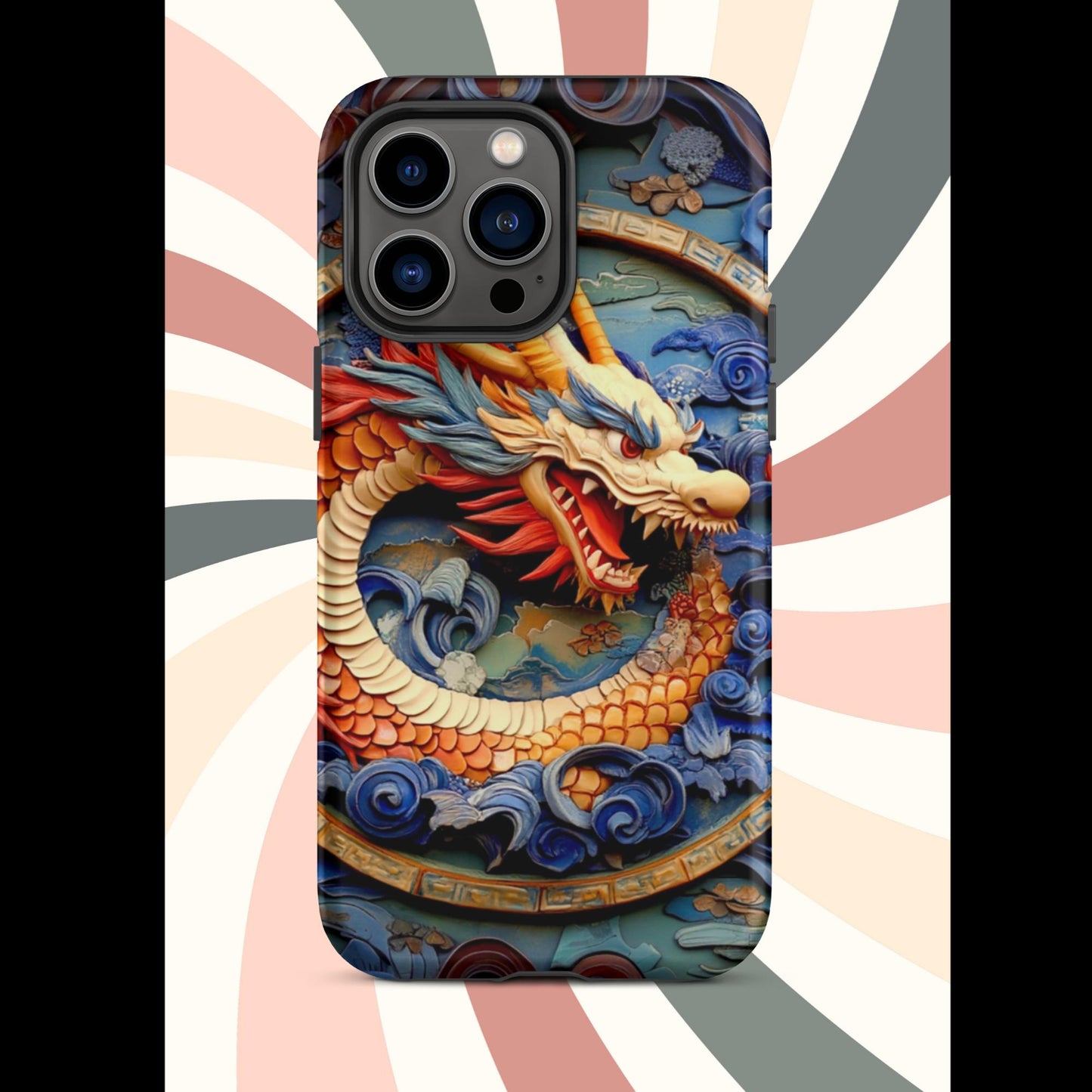 Tough Case for iPhone®, anutcase, Dragon gift, dragon phone case, iphone 15, chinese art, trending phone cases