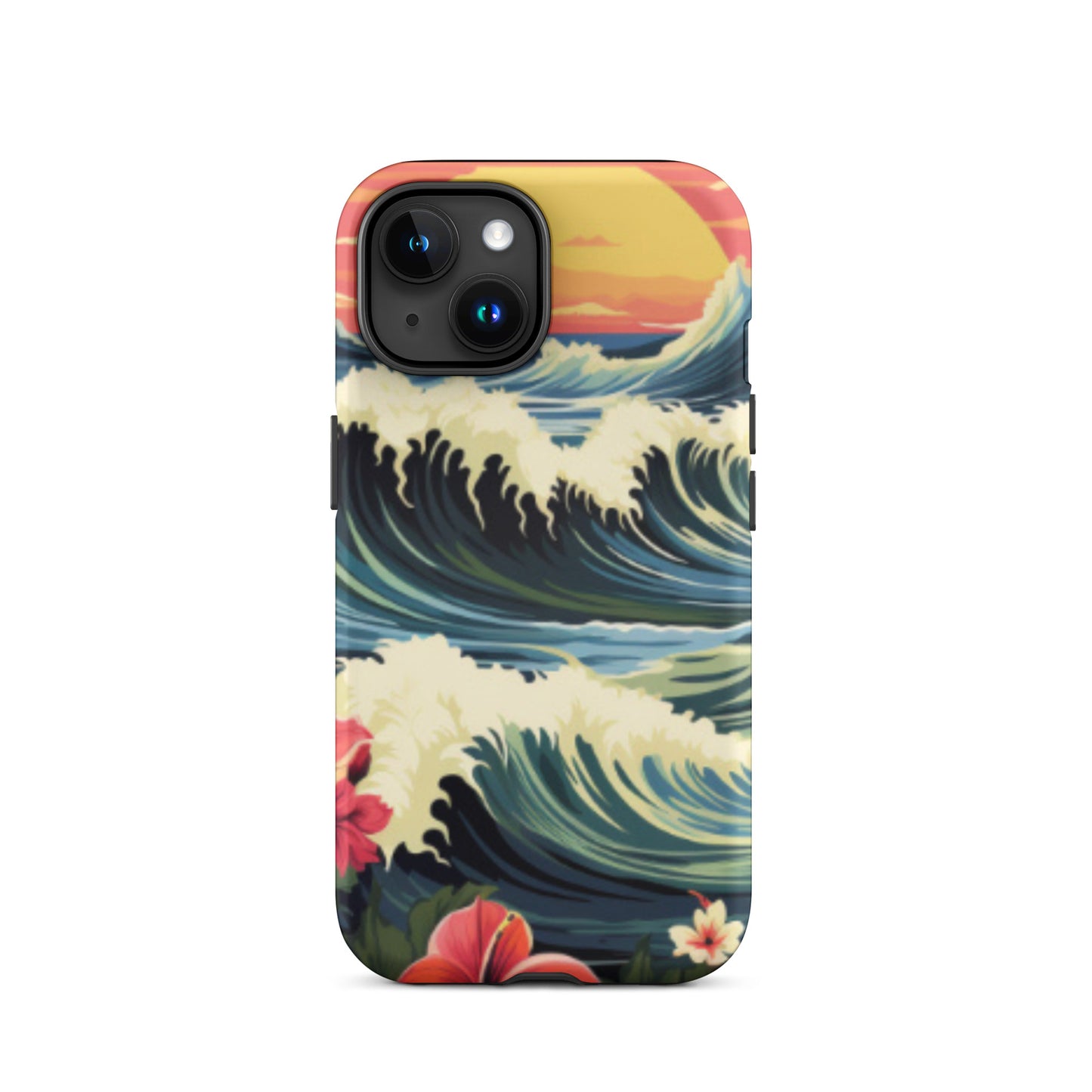 Sunset cell phone cover, Wave cell phone case, Tough Case for iPhone®