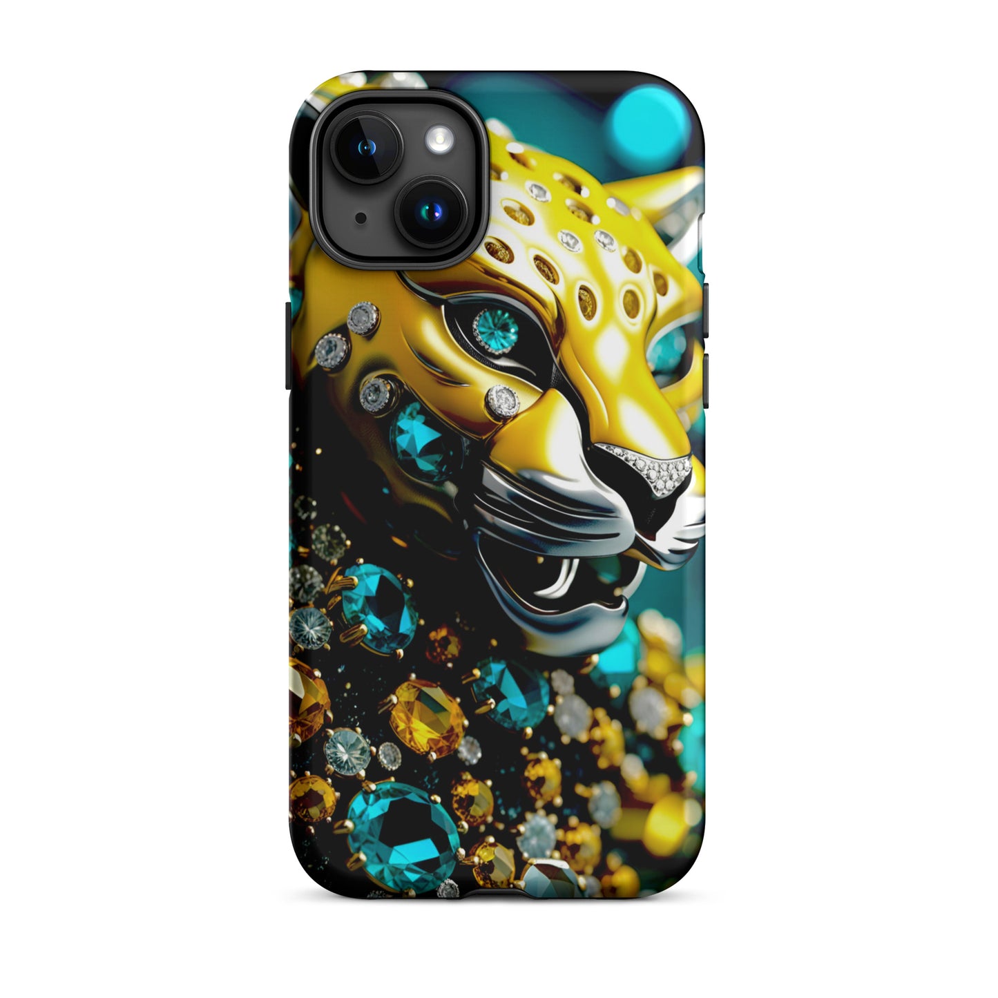 Jaguar Iphone case, yellow and teal Iphine case, Florida Iphone case, Tough Case for iPhone®