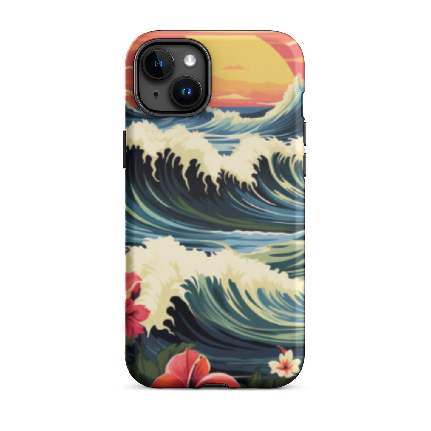 Sunset cell phone cover, Wave cell phone case, Tough Case for iPhone®