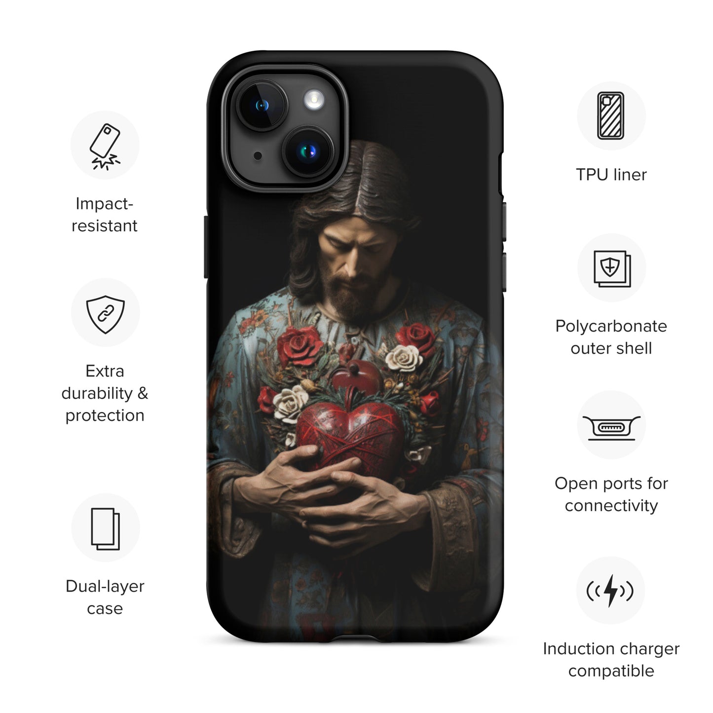 Jesus Tough Case for iPhone®,  Jesus phone case, Easter phone cover, Religious phone case