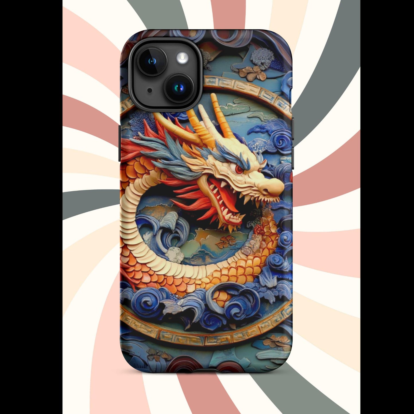 Tough Case for iPhone®, anutcase, Dragon gift, dragon phone case, iphone 15, chinese art, trending phone cases