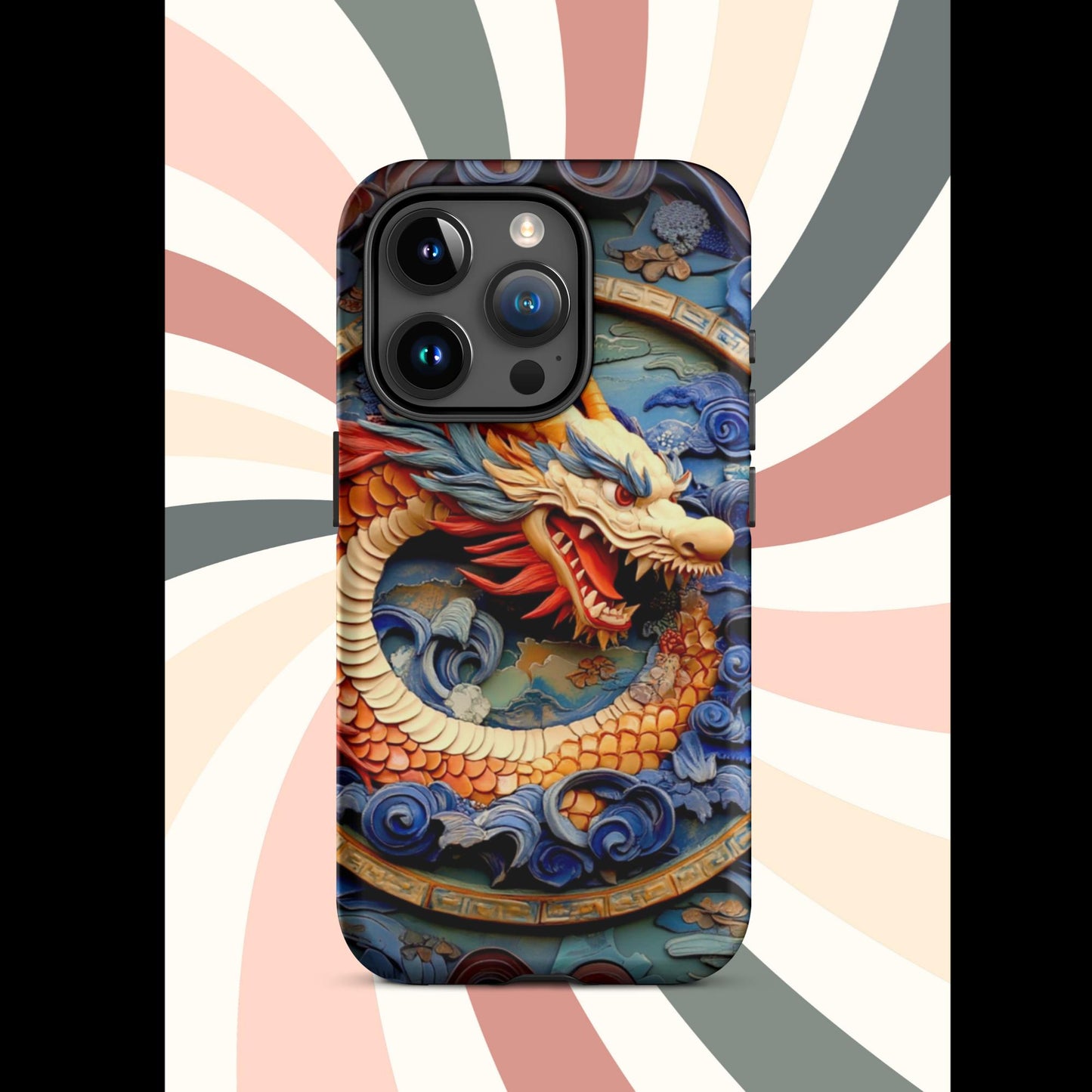 Tough Case for iPhone®, anutcase, Dragon gift, dragon phone case, iphone 15, chinese art, trending phone cases