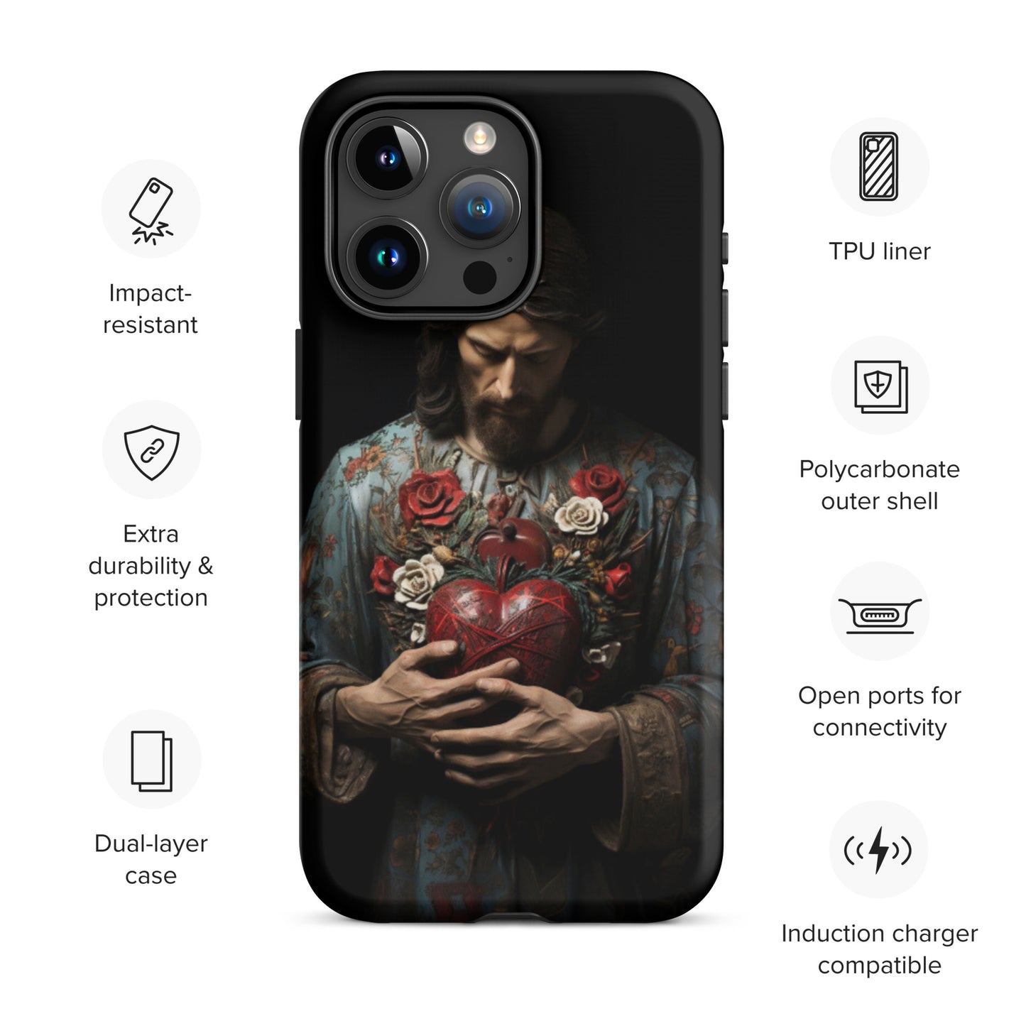 Jesus Tough Case for iPhone®,  Jesus phone case, Easter phone cover, Religious phone case