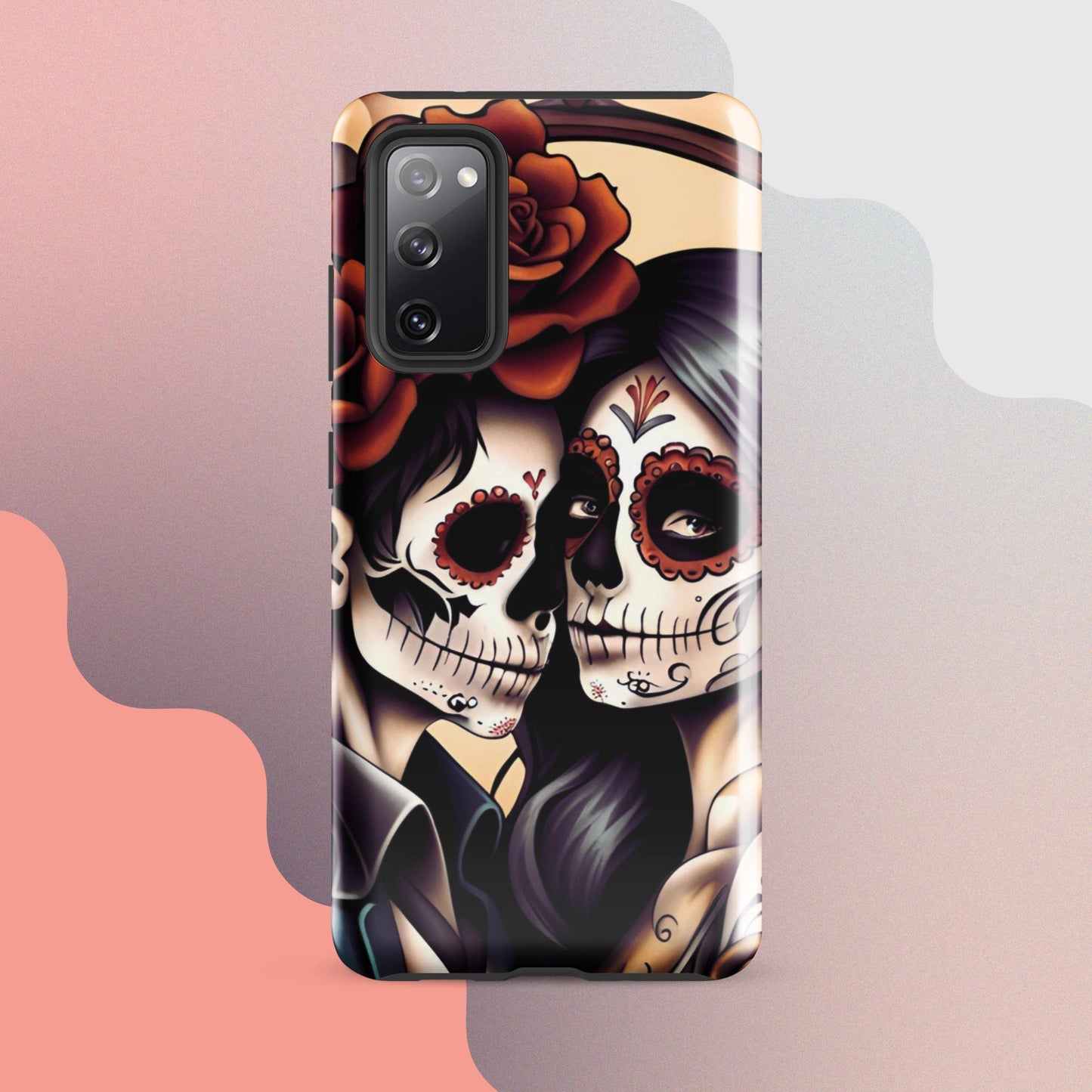 Day of the dead cell phone cover, Halloween cell phone cover,  Samsung halloween case, Skeleton phone case,  Tough case for Samsung®