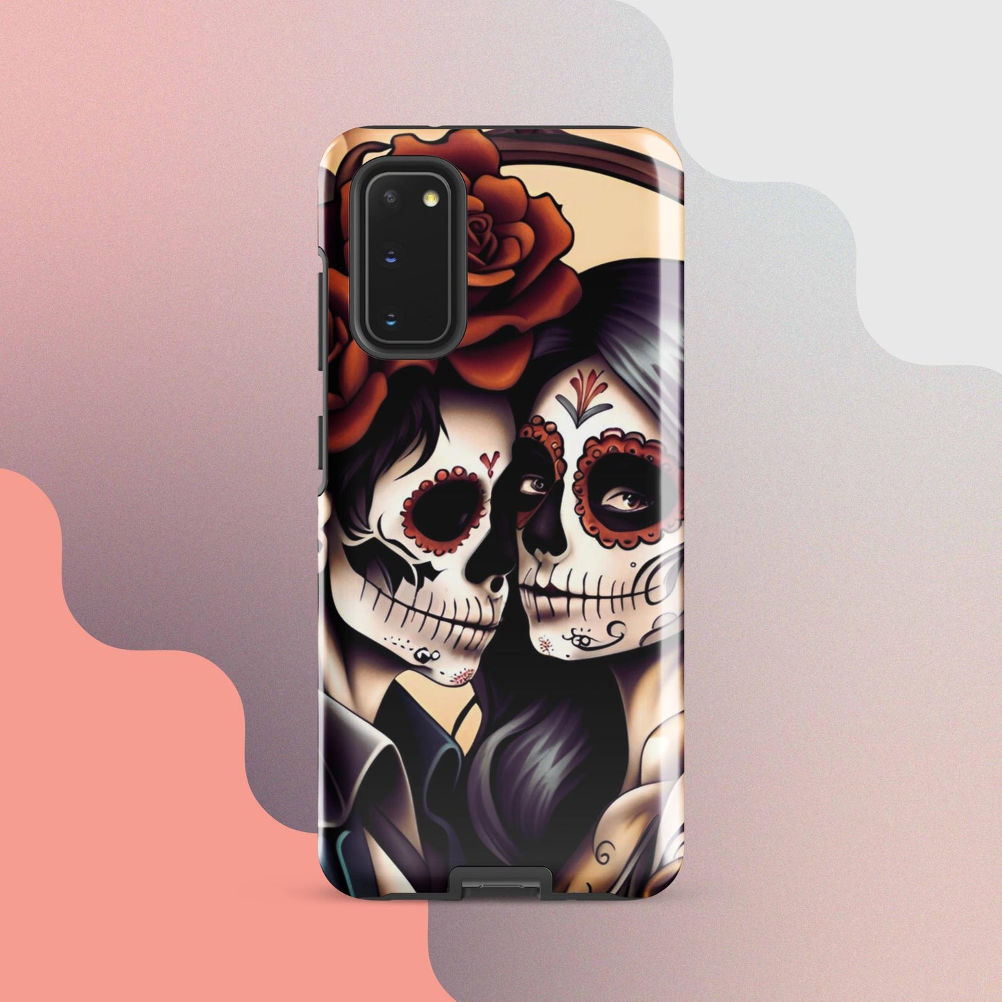 Day of the dead cell phone cover, Halloween cell phone cover,  Samsung halloween case, Skeleton phone case,  Tough case for Samsung®