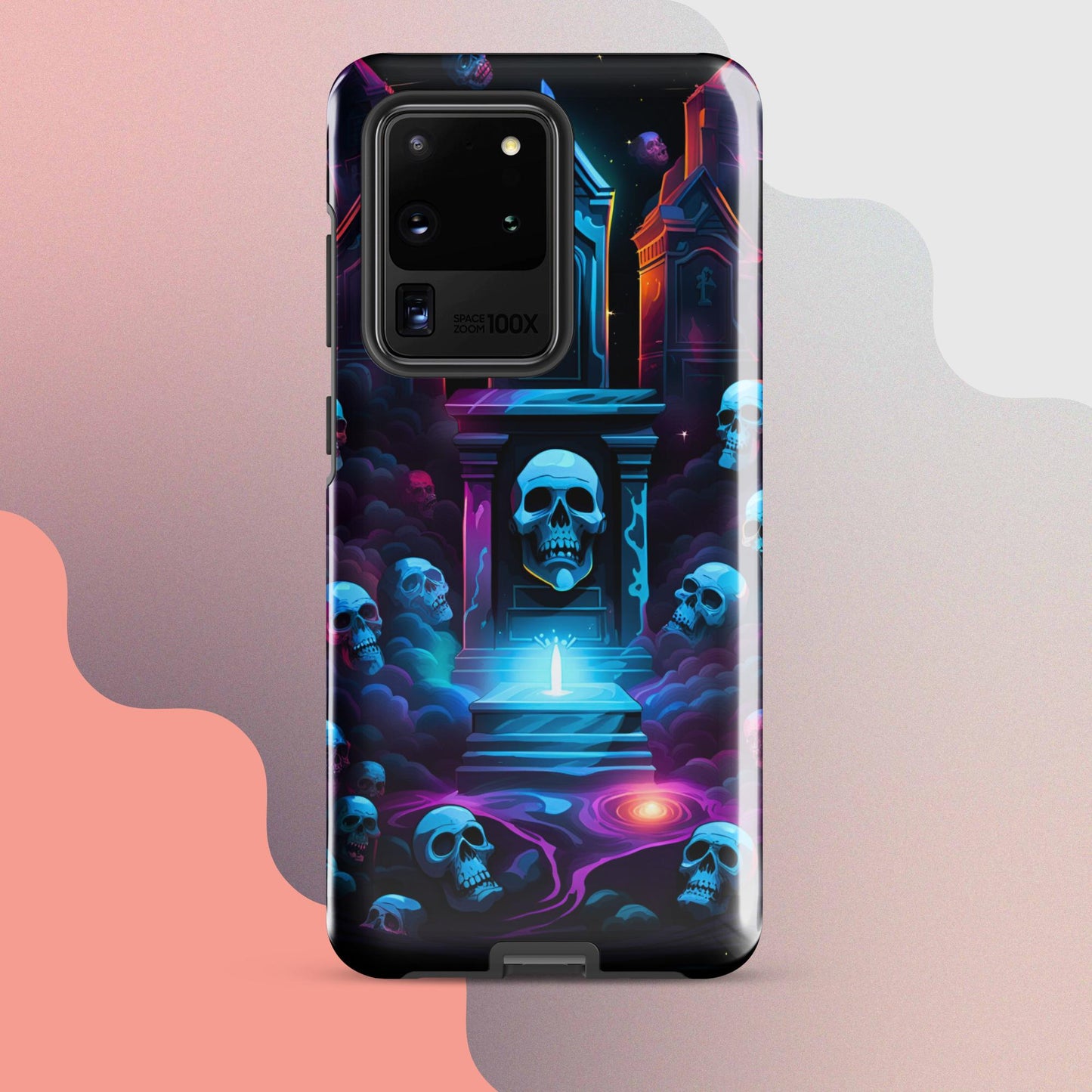 Scary graveyard halloween case, halloween phone case, Phone case for halloween, Samsung phone case, samsung 23 case