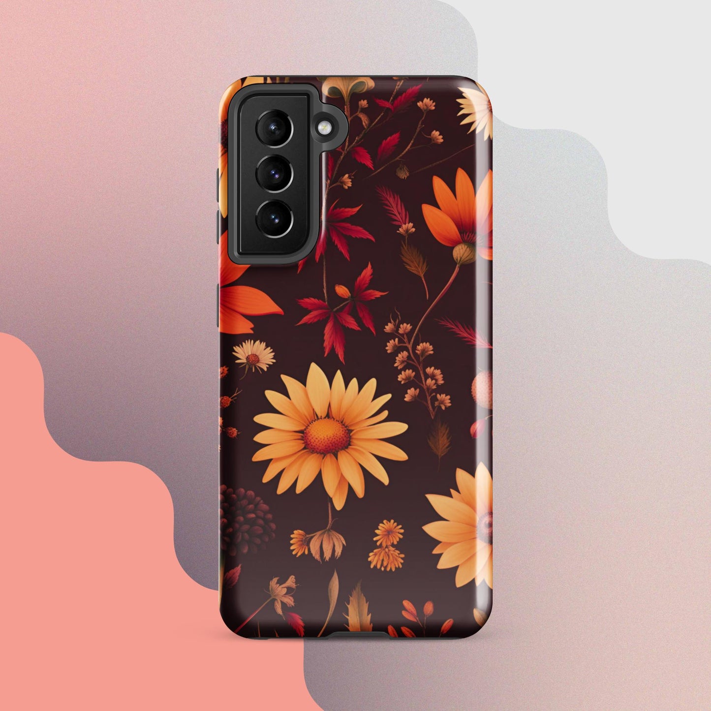 Wildflowers case for her, Tough case for Samsung®, Girls phone case, Fall flower case