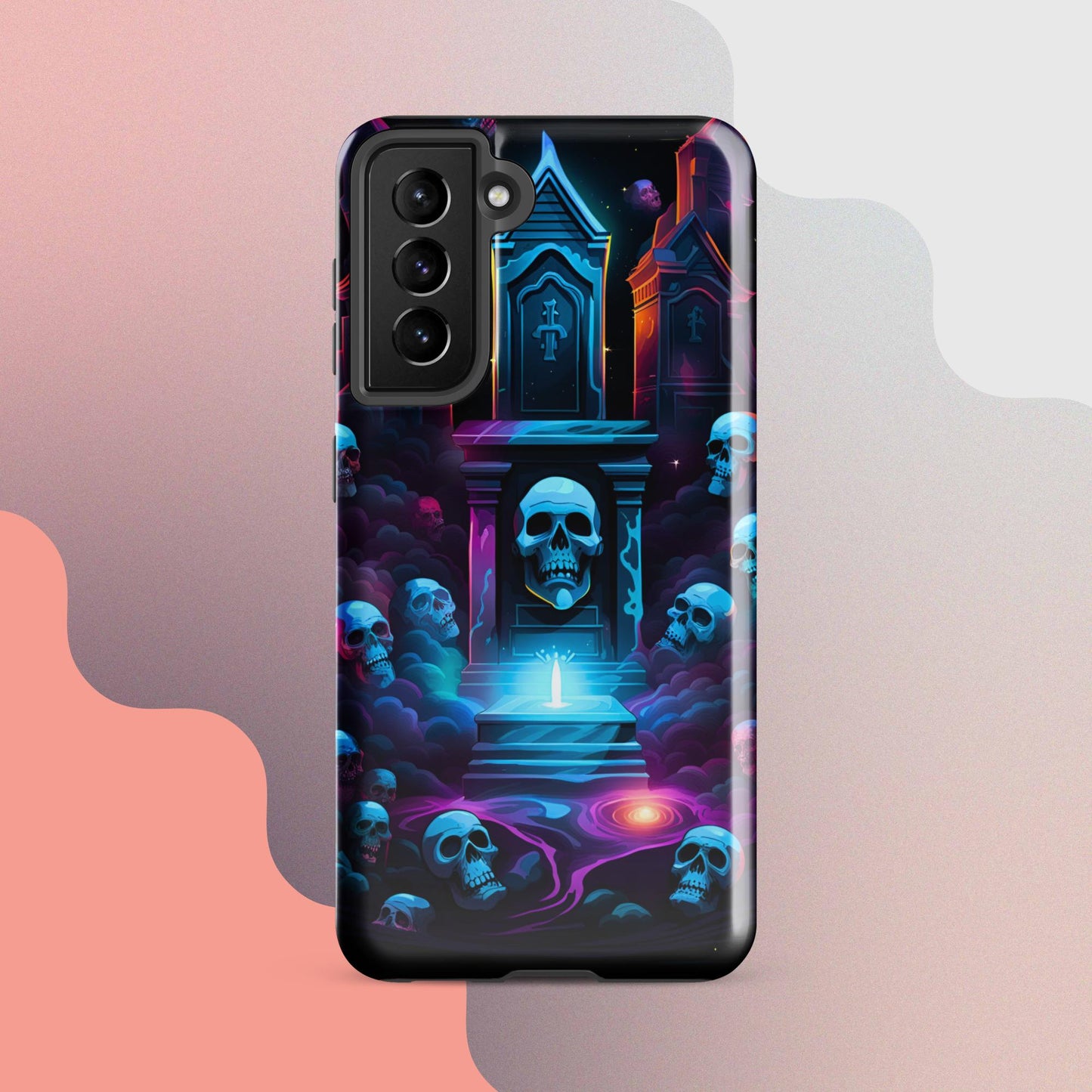 Scary graveyard halloween case, halloween phone case, Phone case for halloween, Samsung phone case, samsung 23 case