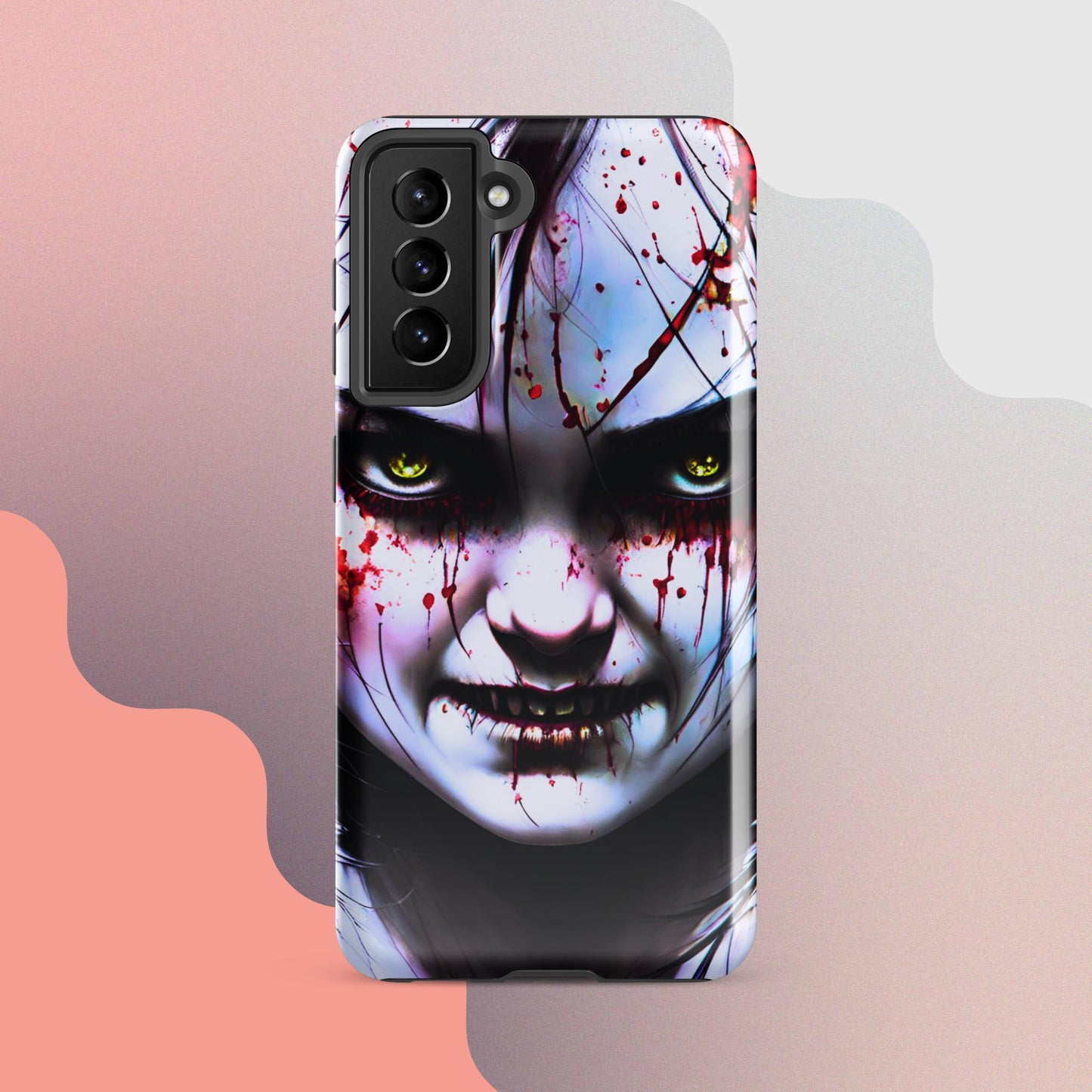 Scary girl cell phone cover, Halloween cell phone case, Halloween case,  samsung case for halloween, halloween decorTough case for Samsung®