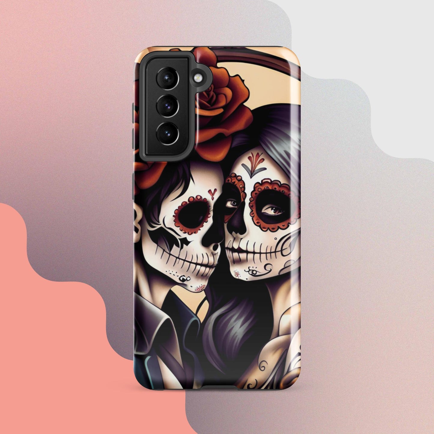 Day of the dead cell phone cover, Halloween cell phone cover,  Samsung halloween case, Skeleton phone case,  Tough case for Samsung®