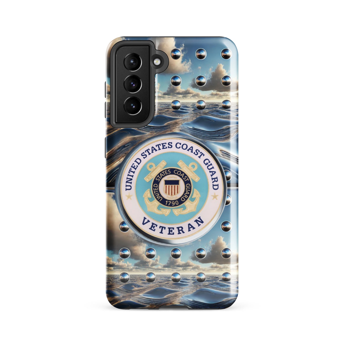 United States Coast Guard Veteran Samsung phone case, anutcase, iphone15, Tough case for Samsung®