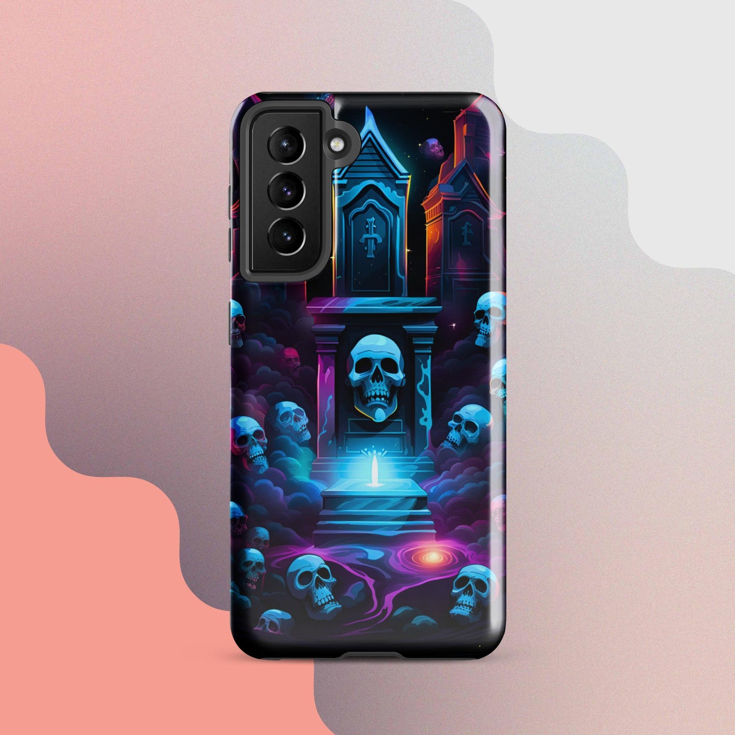 Scary graveyard halloween case, halloween phone case, Phone case for halloween, Samsung phone case, samsung 23 case