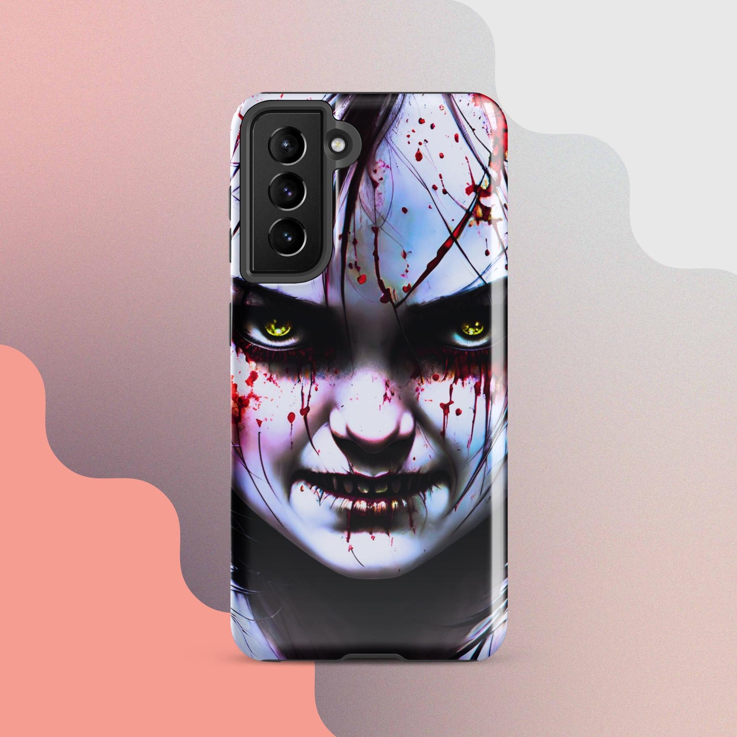 Scary girl cell phone cover, Halloween cell phone case, Halloween case,  samsung case for halloween, halloween decorTough case for Samsung®