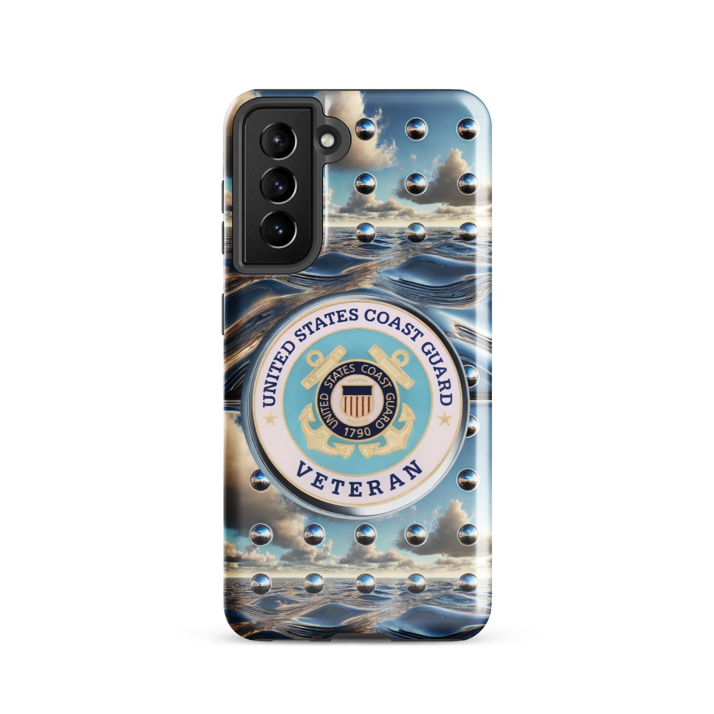 United States Coast Guard Veteran Samsung phone case, anutcase, iphone15, Tough case for Samsung®