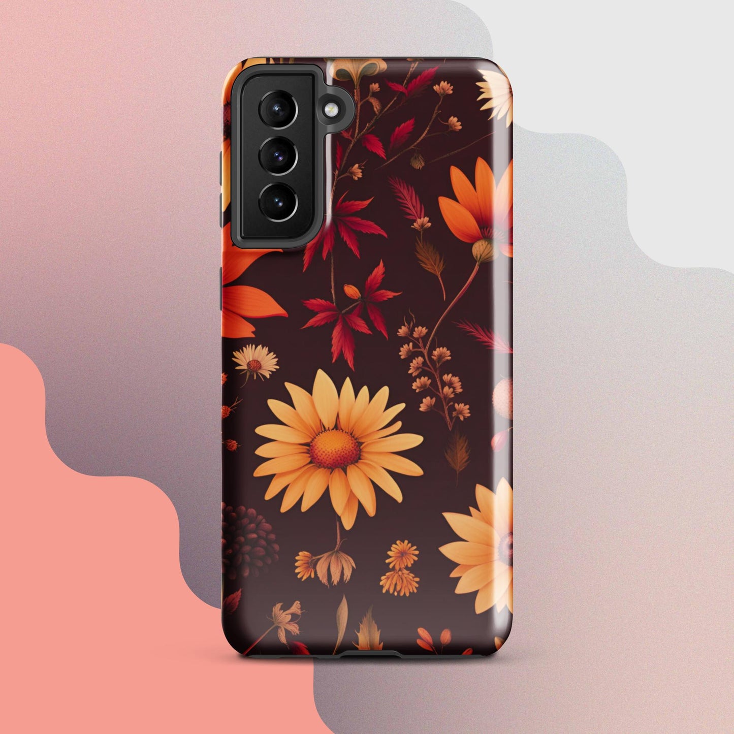 Wildflowers case for her, Tough case for Samsung®, Girls phone case, Fall flower case