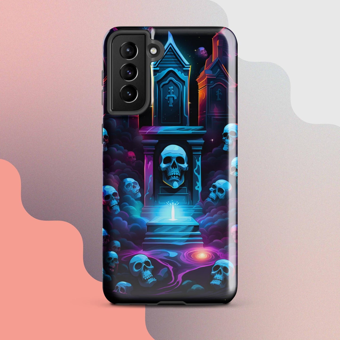 Scary graveyard halloween case, halloween phone case, Phone case for halloween, Samsung phone case, samsung 23 case