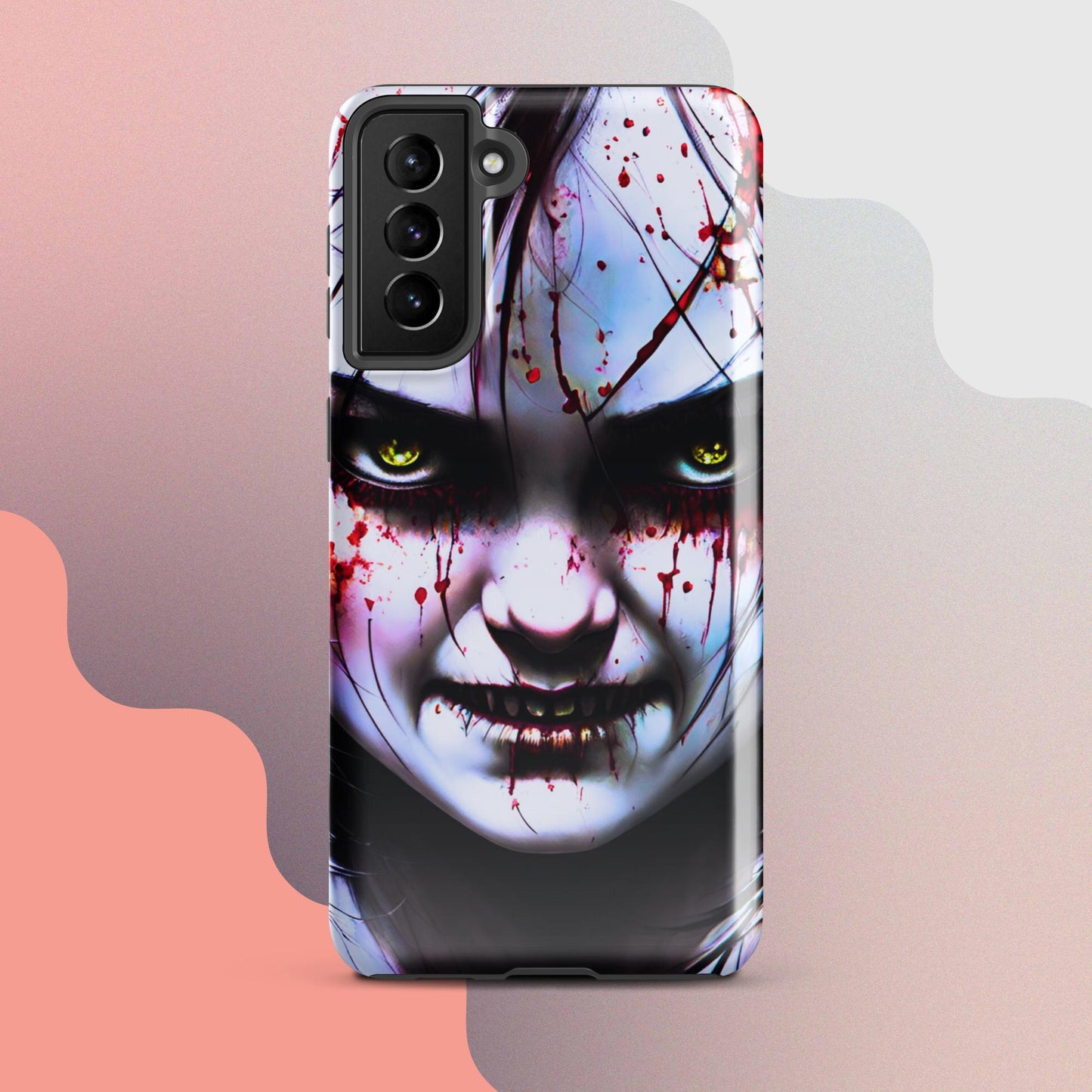 Scary girl cell phone cover, Halloween cell phone case, Halloween case,  samsung case for halloween, halloween decorTough case for Samsung®