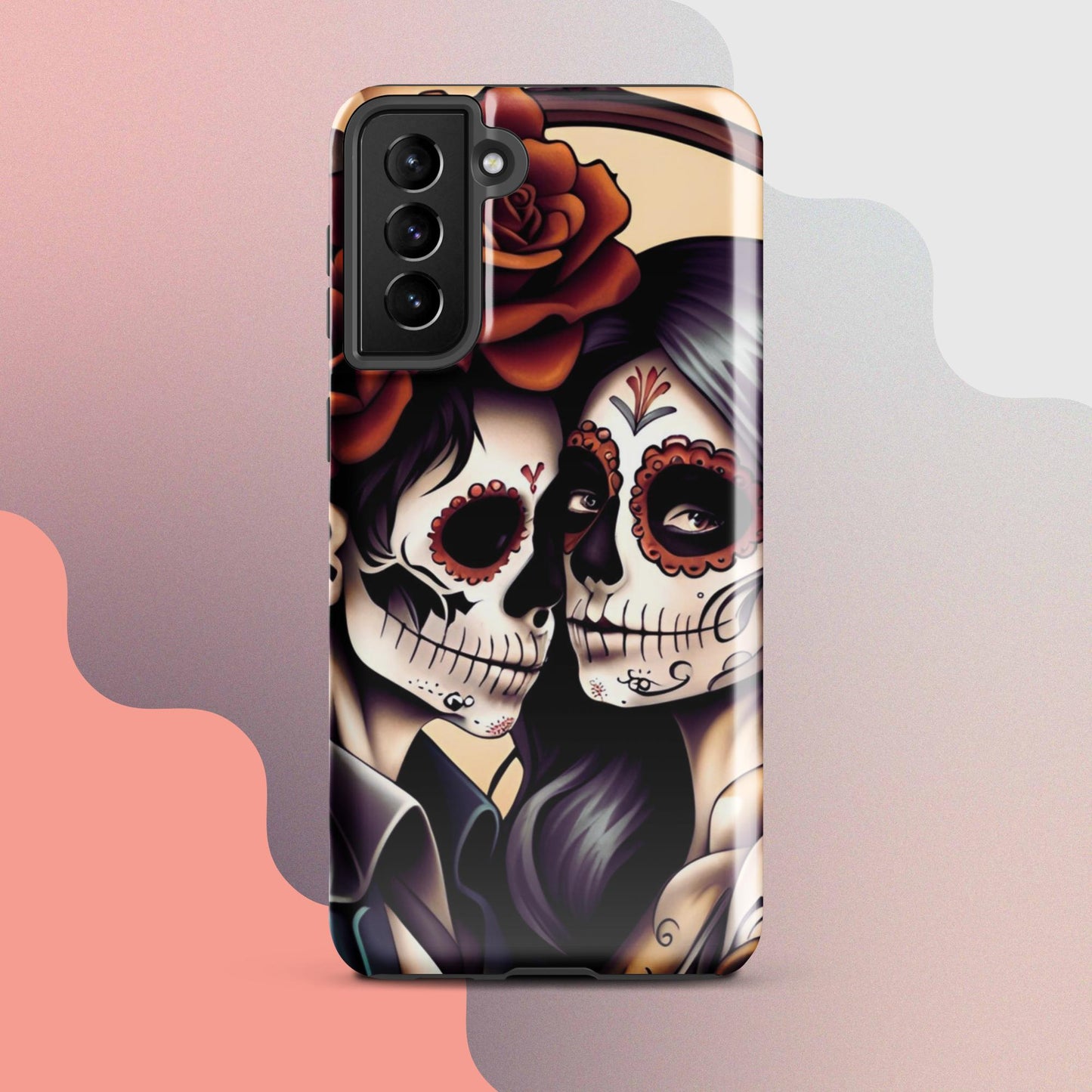 Day of the dead cell phone cover, Halloween cell phone cover,  Samsung halloween case, Skeleton phone case,  Tough case for Samsung®