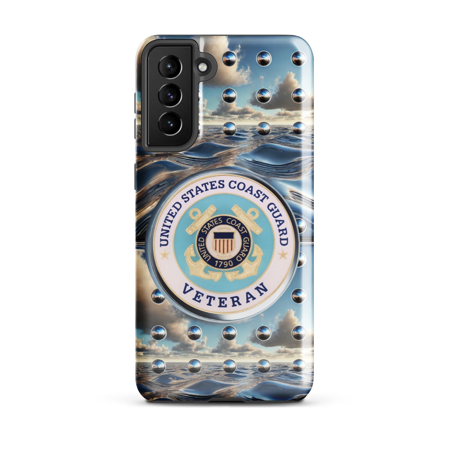 United States Coast Guard Veteran Samsung phone case, anutcase, iphone15, Tough case for Samsung®