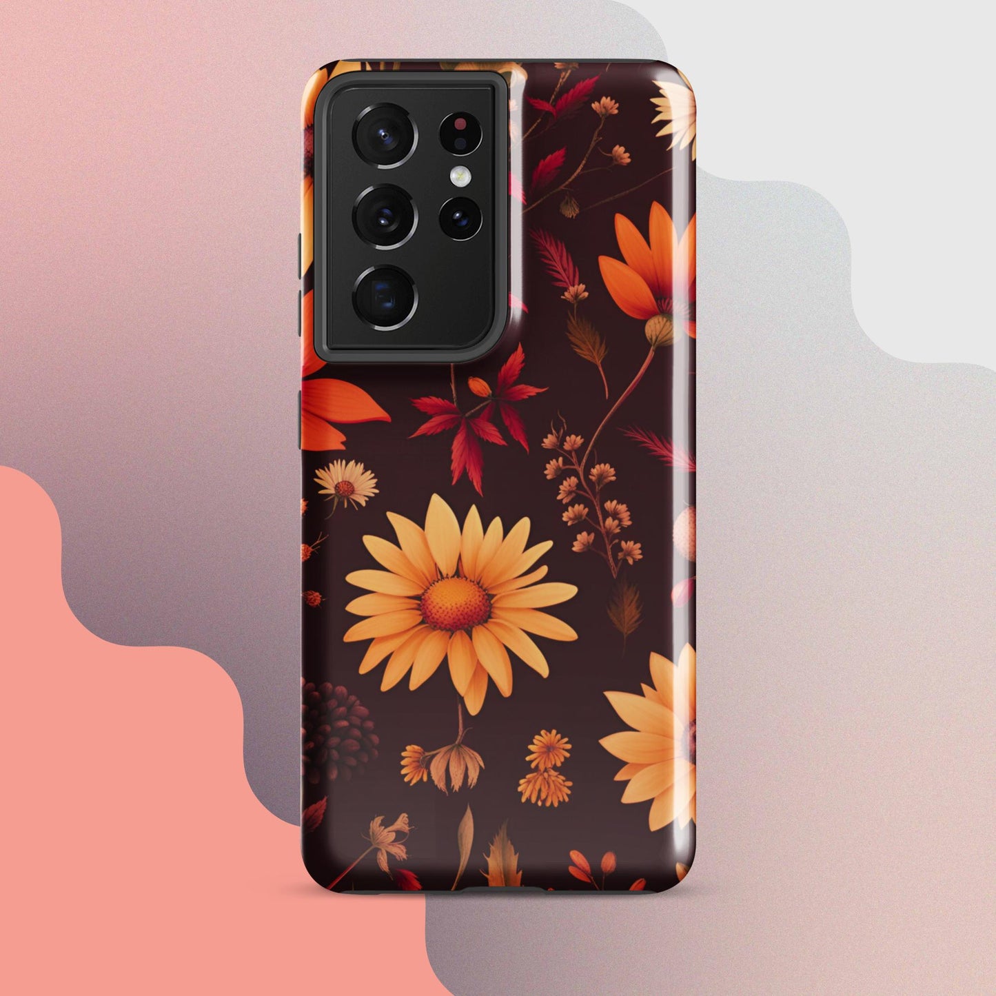 Wildflowers case for her, Tough case for Samsung®, Girls phone case, Fall flower case