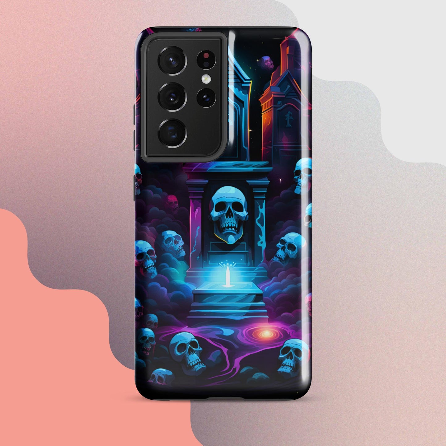 Scary graveyard halloween case, halloween phone case, Phone case for halloween, Samsung phone case, samsung 23 case