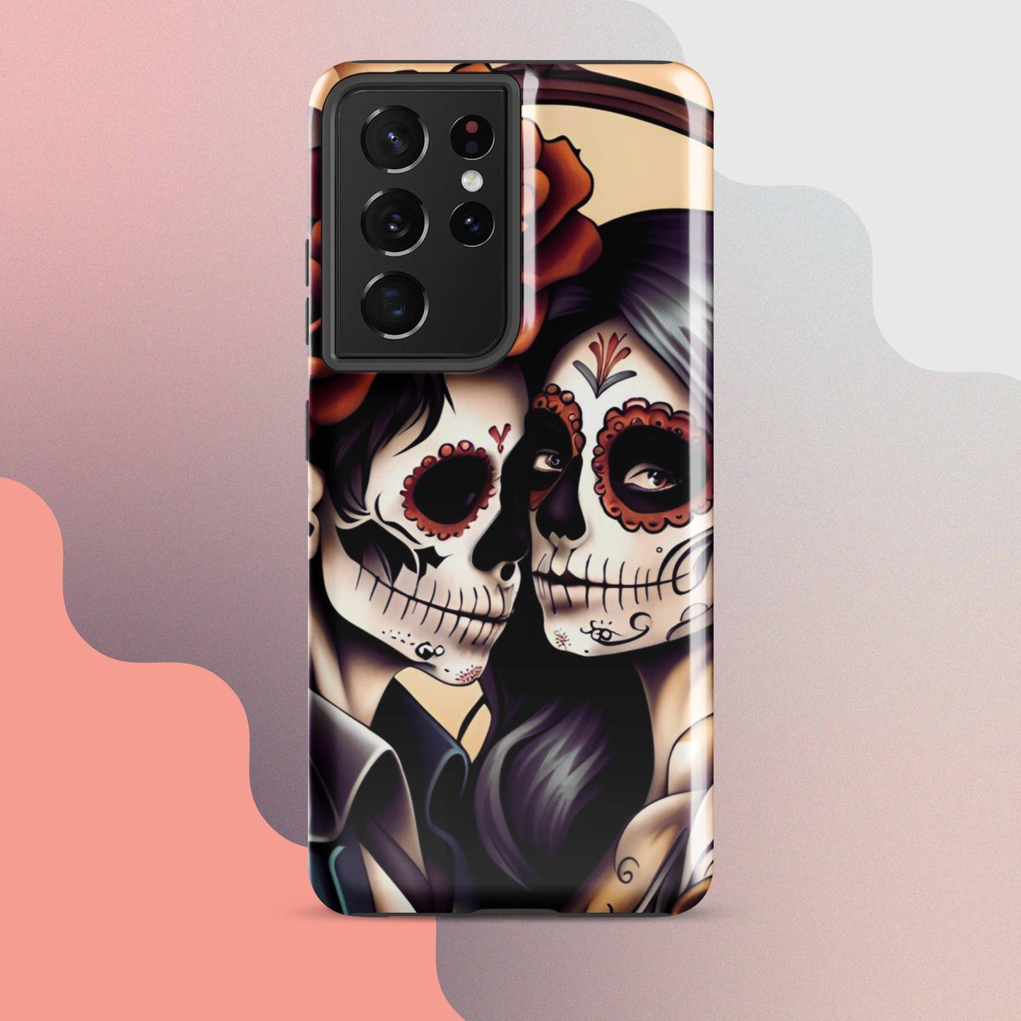 Day of the dead cell phone cover, Halloween cell phone cover,  Samsung halloween case, Skeleton phone case,  Tough case for Samsung®