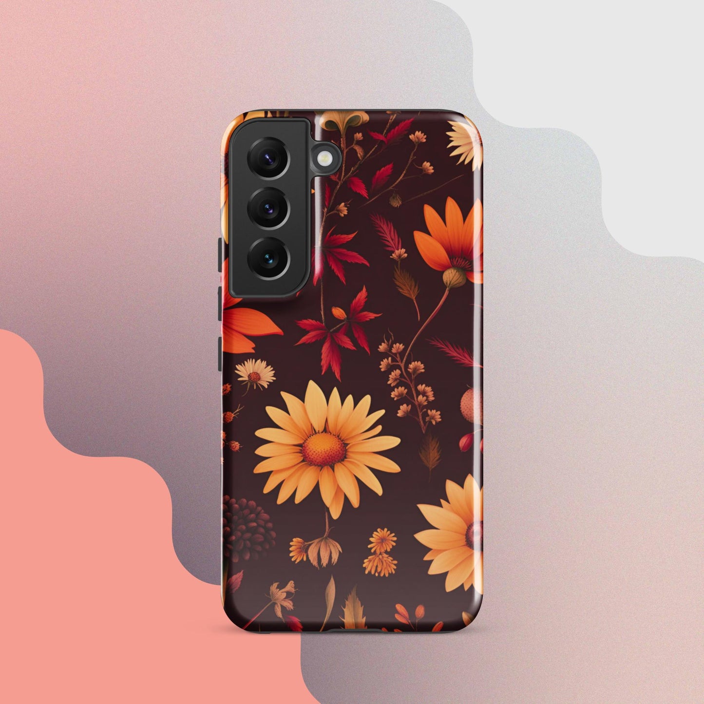 Wildflowers case for her, Tough case for Samsung®, Girls phone case, Fall flower case