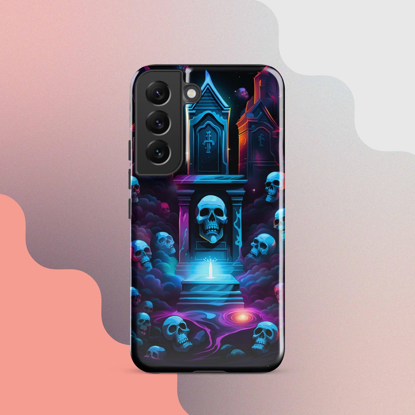 Scary graveyard halloween case, halloween phone case, Phone case for halloween, Samsung phone case, samsung 23 case