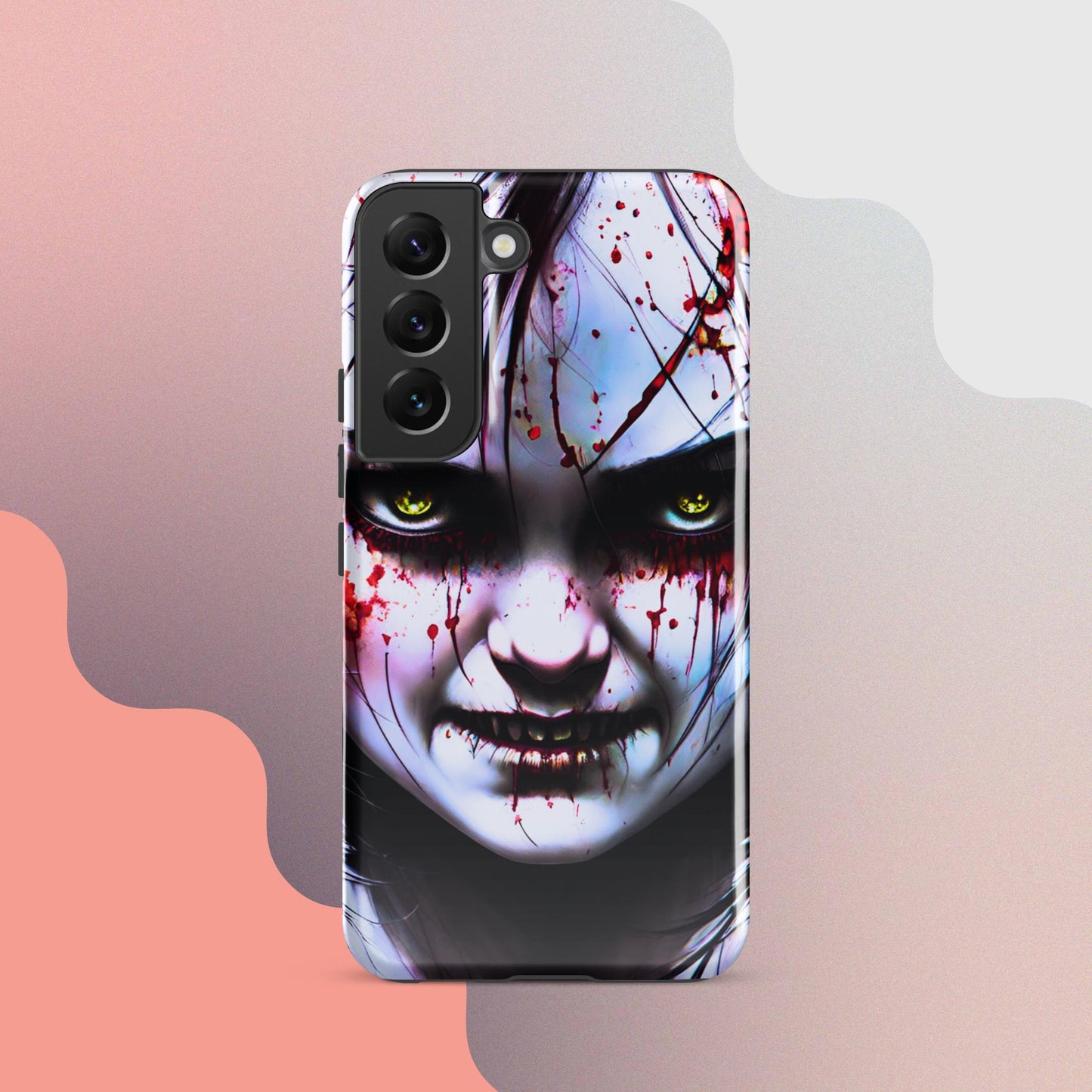 Scary girl cell phone cover, Halloween cell phone case, Halloween case,  samsung case for halloween, halloween decorTough case for Samsung®