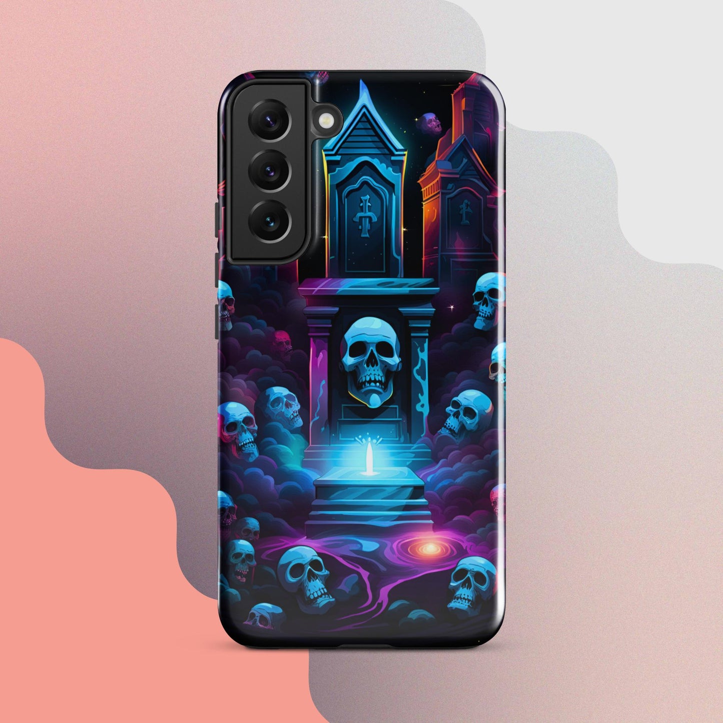 Scary graveyard halloween case, halloween phone case, Phone case for halloween, Samsung phone case, samsung 23 case