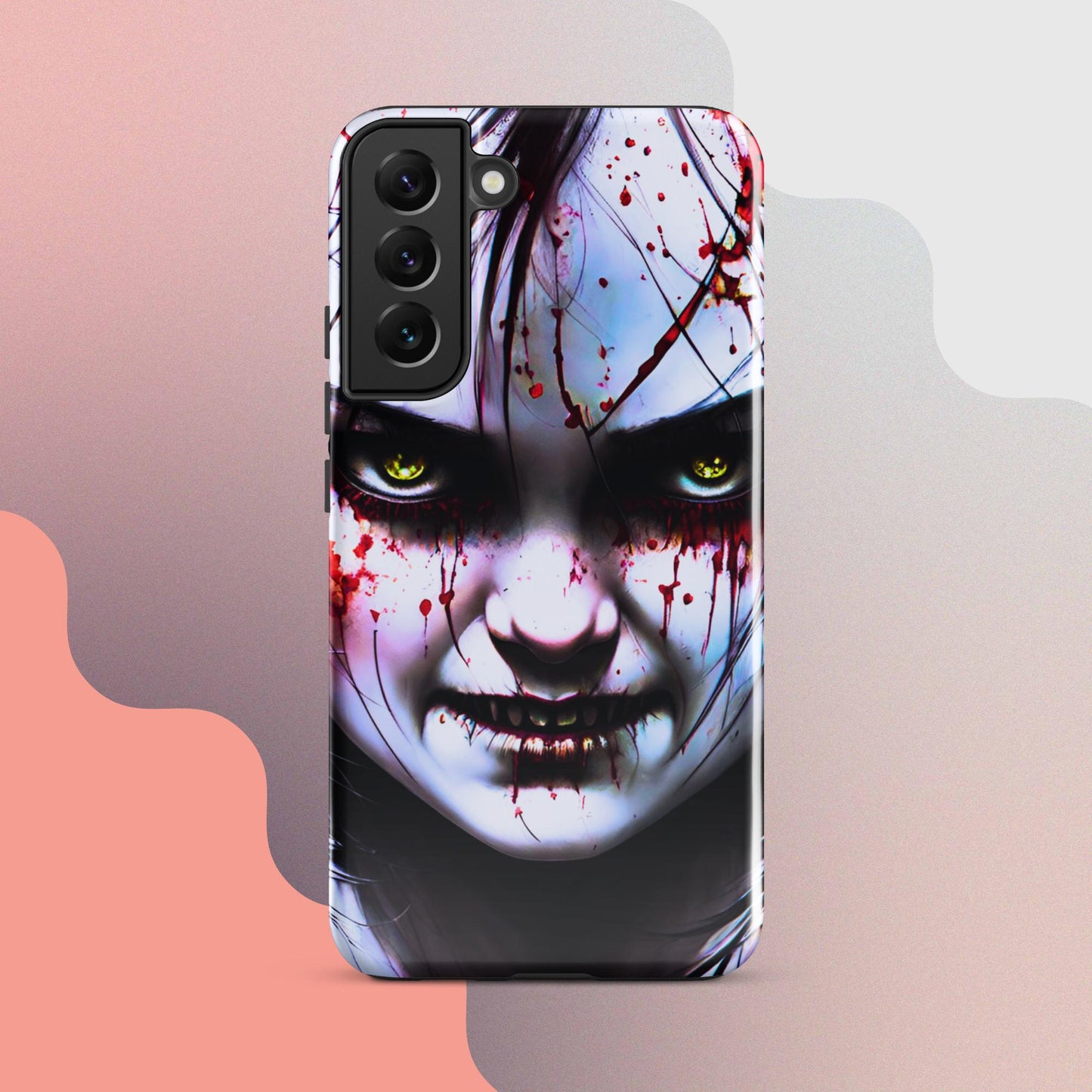 Scary girl cell phone cover, Halloween cell phone case, Halloween case,  samsung case for halloween, halloween decorTough case for Samsung®