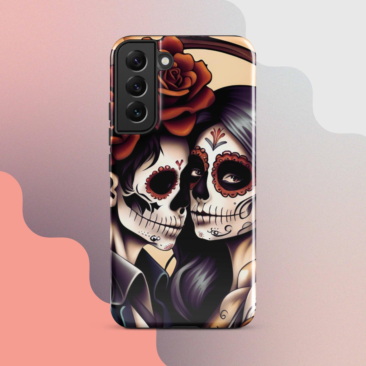 Day of the dead cell phone cover, Halloween cell phone cover,  Samsung halloween case, Skeleton phone case,  Tough case for Samsung®