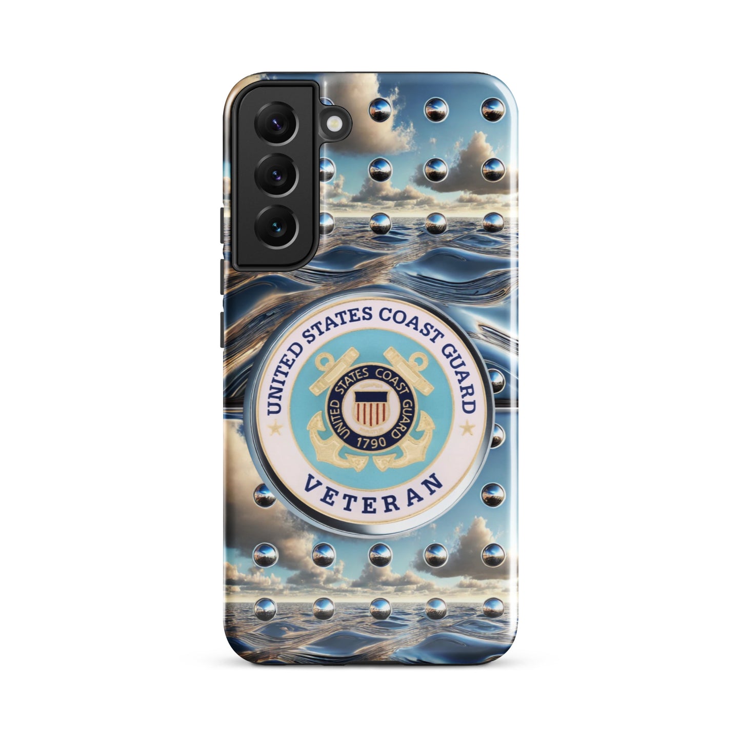 United States Coast Guard Veteran Samsung phone case, anutcase, iphone15, Tough case for Samsung®