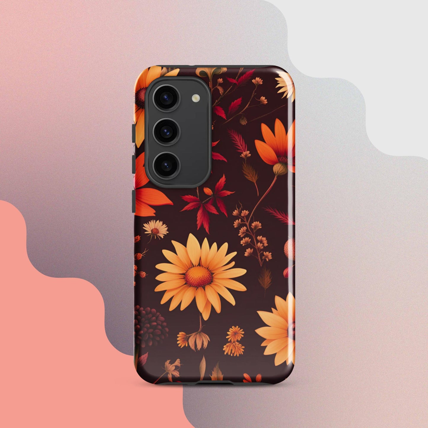 Wildflowers case for her, Tough case for Samsung®, Girls phone case, Fall flower case