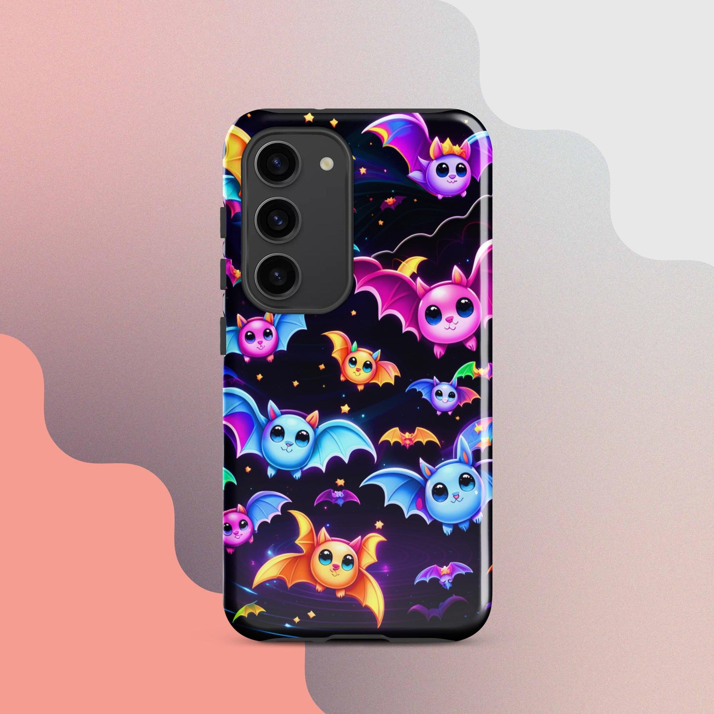 Tough case for Samsung®, Cute bat phone case, cute halloween phone case, samsung phone case, Samsung 23 phone case, halloween phone case