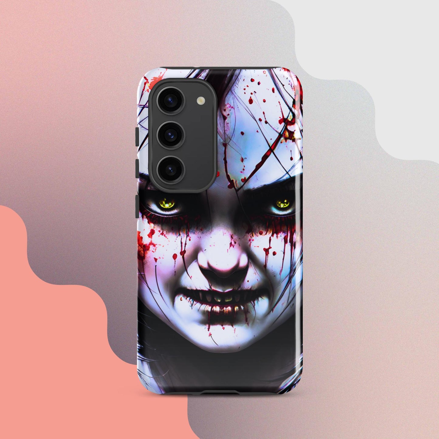 Scary girl cell phone cover, Halloween cell phone case, Halloween case,  samsung case for halloween, halloween decorTough case for Samsung®