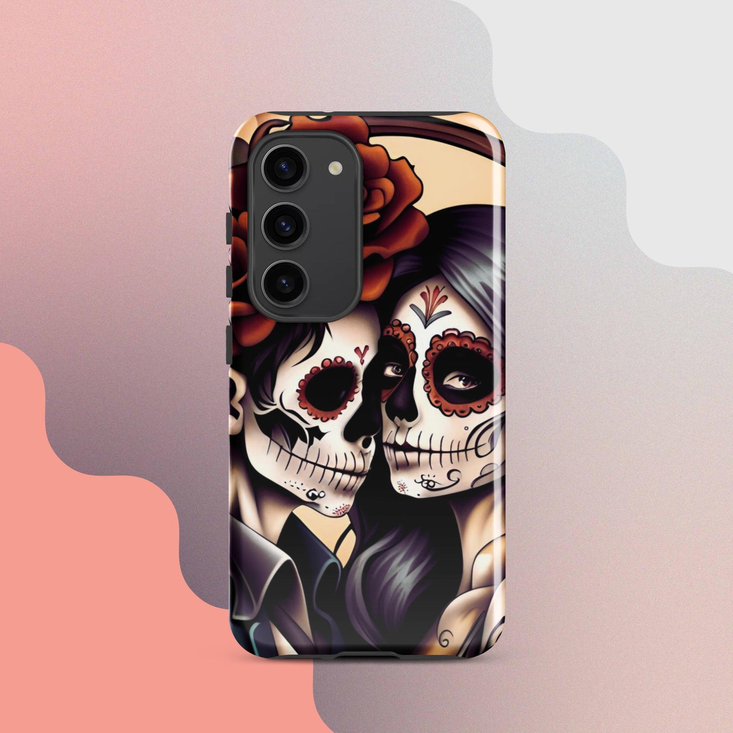 Day of the dead cell phone cover, Halloween cell phone cover,  Samsung halloween case, Skeleton phone case,  Tough case for Samsung®