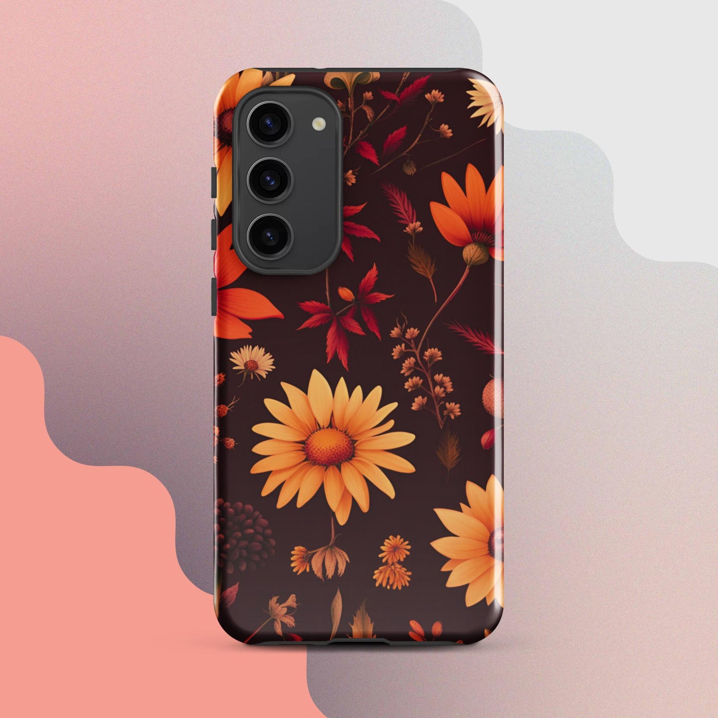 Wildflowers case for her, Tough case for Samsung®, Girls phone case, Fall flower case