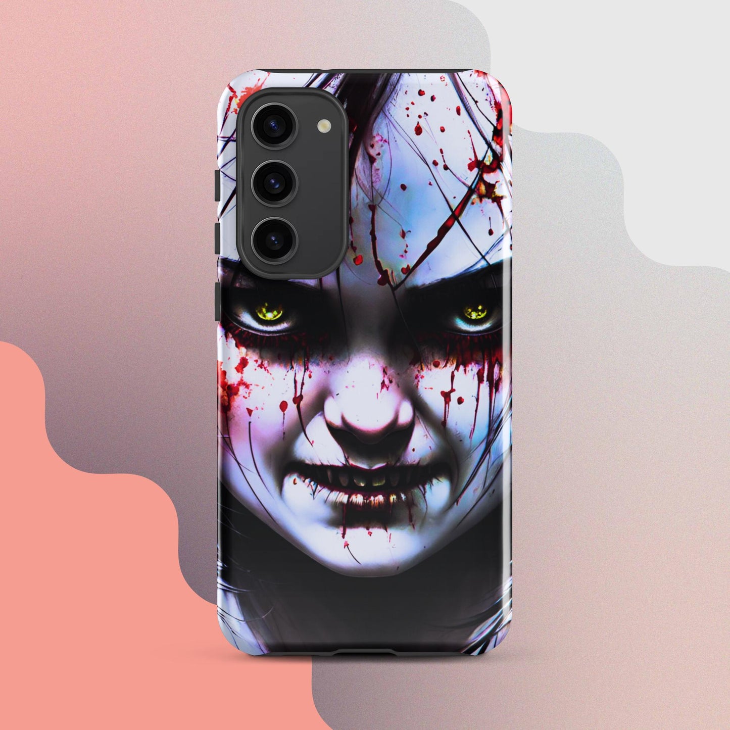 Scary girl cell phone cover, Halloween cell phone case, Halloween case,  samsung case for halloween, halloween decorTough case for Samsung®