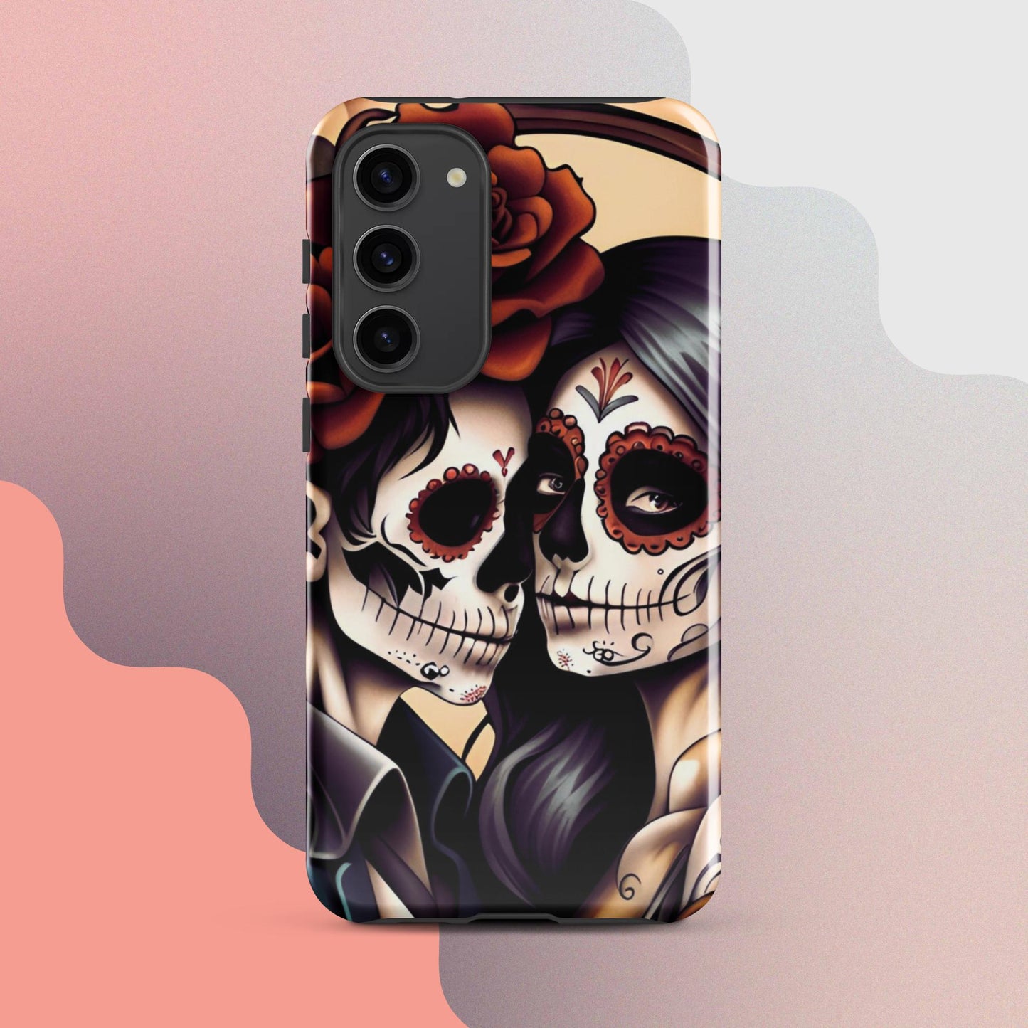 Day of the dead cell phone cover, Halloween cell phone cover,  Samsung halloween case, Skeleton phone case,  Tough case for Samsung®