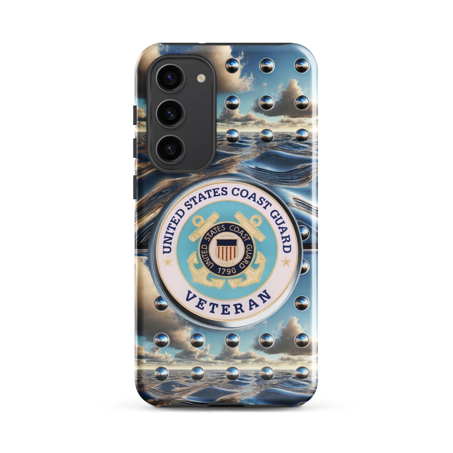 United States Coast Guard Veteran Samsung phone case, anutcase, iphone15, Tough case for Samsung®