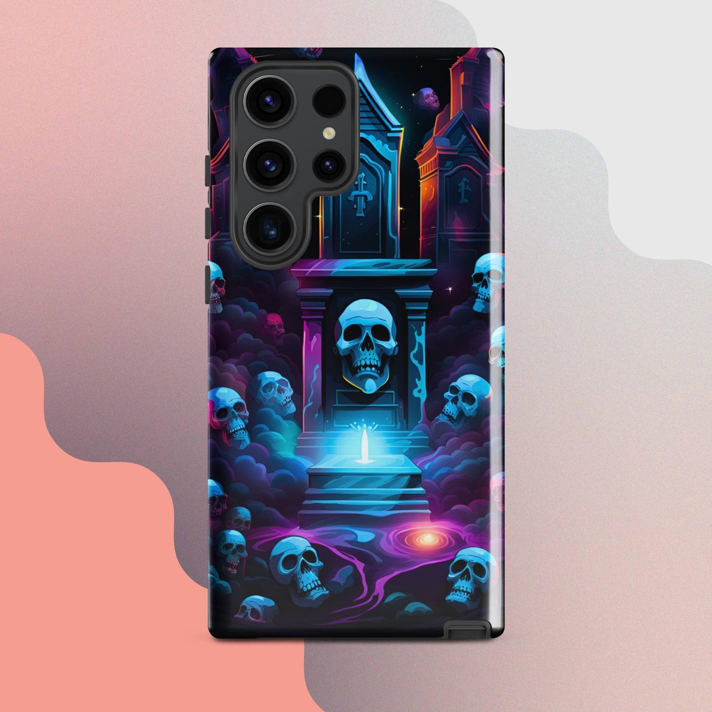 Scary graveyard halloween case, halloween phone case, Phone case for halloween, Samsung phone case, samsung 23 case